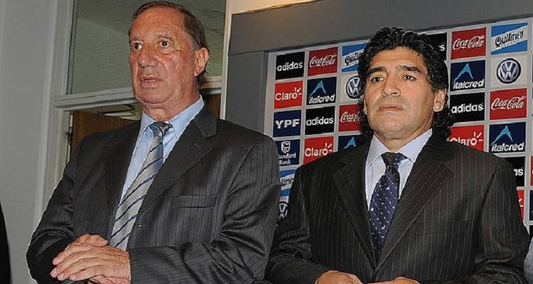 Maradona e Carlos Bilardo