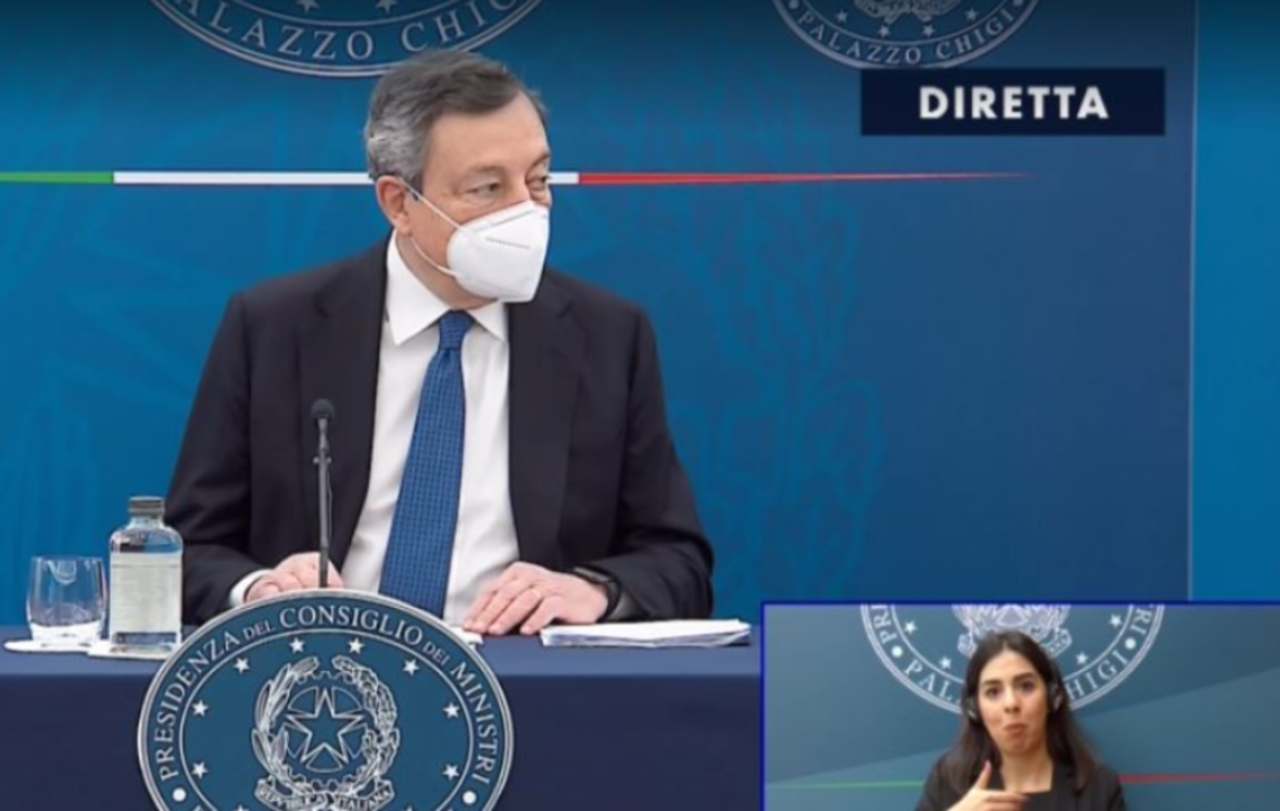 Mario Draghi conferenza stampa