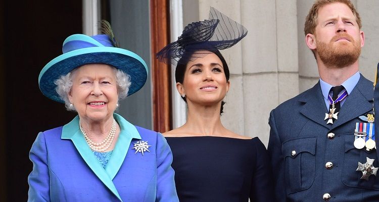 Regina Elisabetta Harry e Meghan