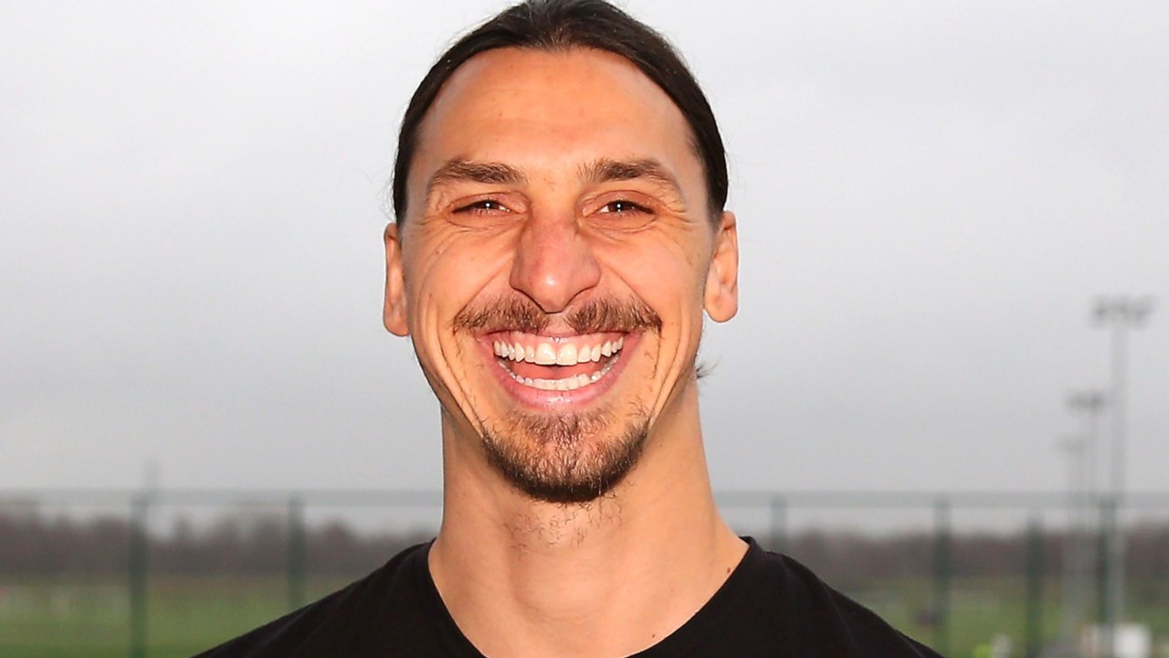 Zlatan Ibrahimovic sorride