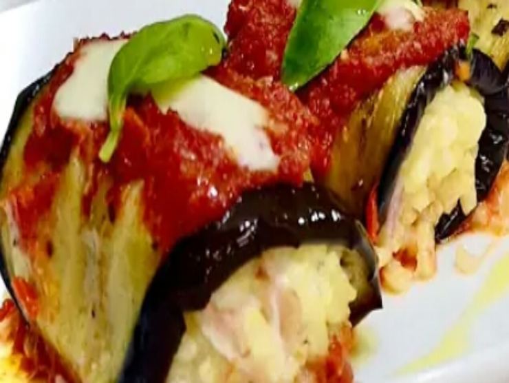 involtini melanzane ripieni riso