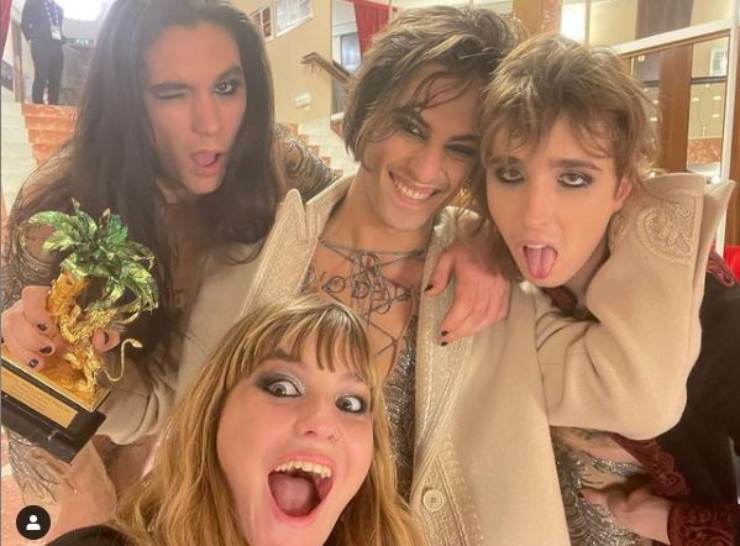 I Maneskin, vincitori di Sanremo 21