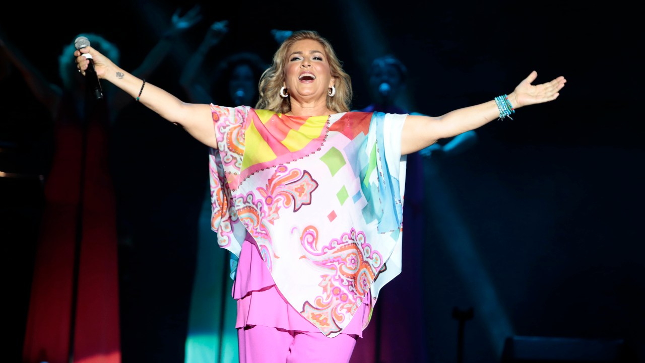 Romina Power sul palco
