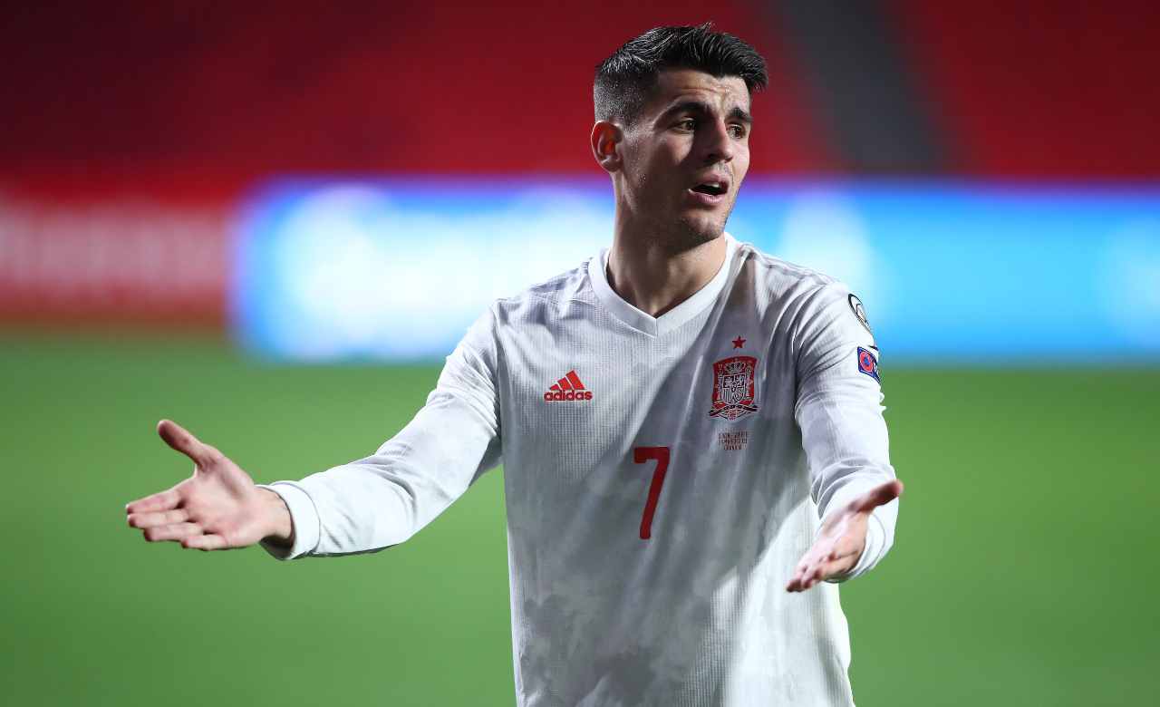 Alvaro Morata incredulo