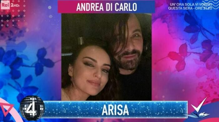 Arisa con il fidanzato