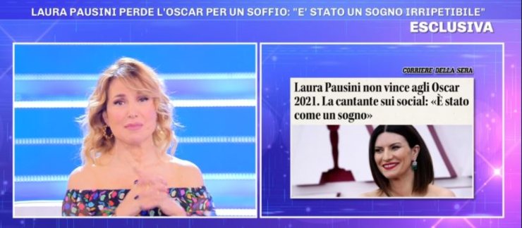 Barbara elogia Laura Pausini