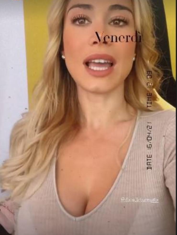 Diletta Leotta nella storia Instagram