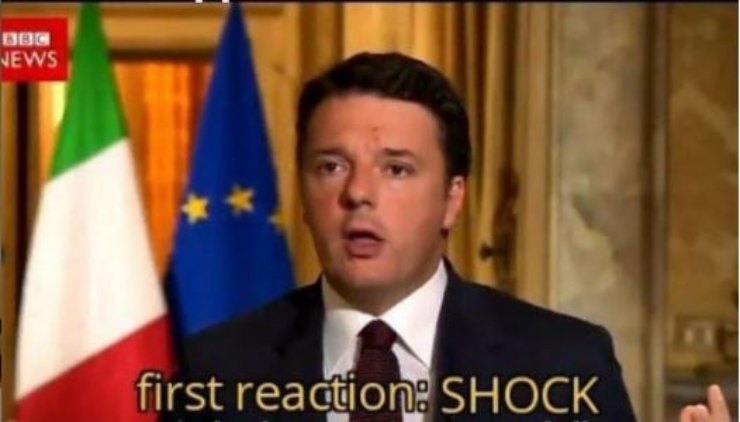 Matteo Renzi, shock because 
