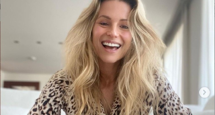 Michelle Hunziker felice