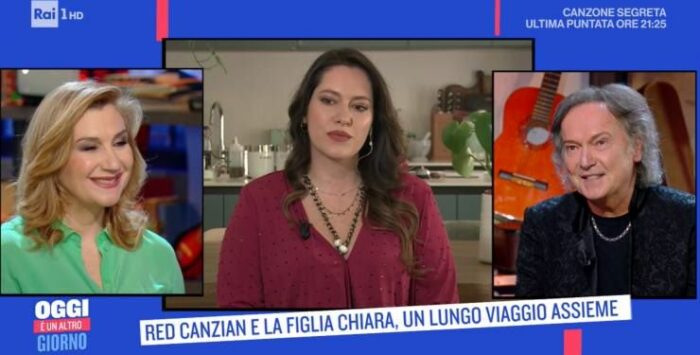 Red Canzian con la figlia Chiara