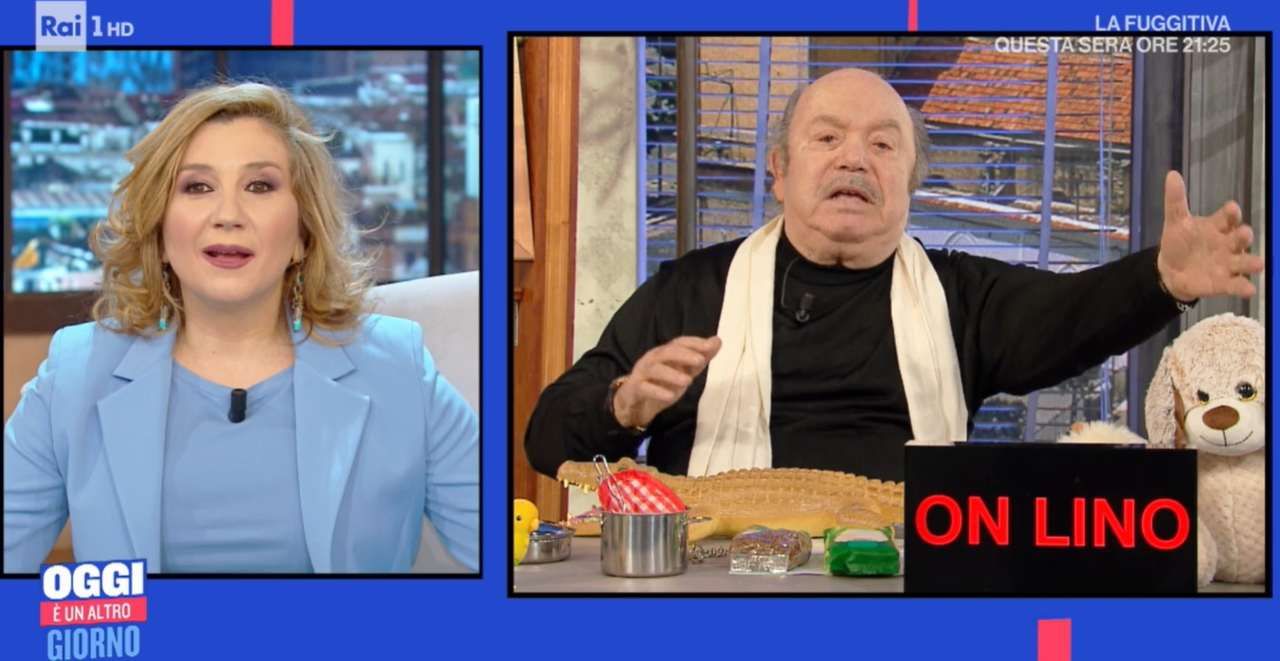 Serena Bortone e Lino Banfi