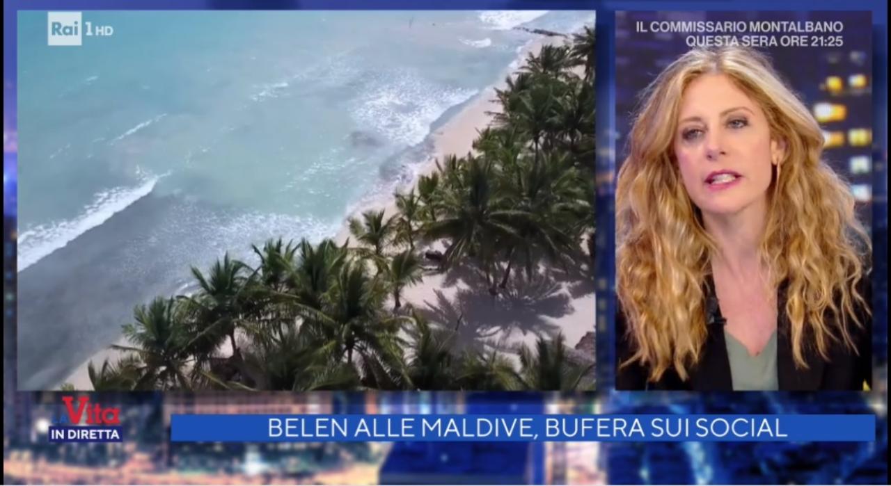 Belen Maldive vita in diretta