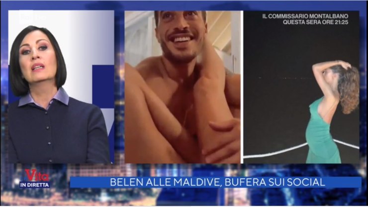 Belen Maldive polemica 