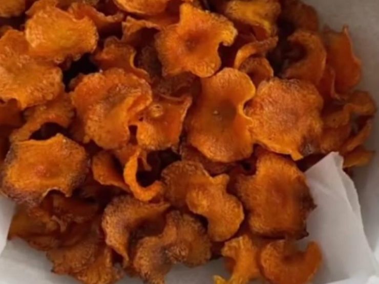 carote croccanti in forno