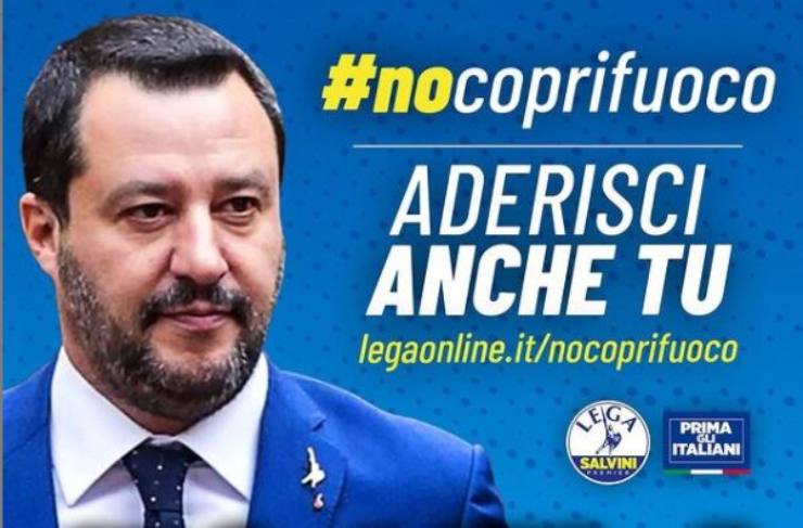 #nocoprifuoco, la petizione di Salvini