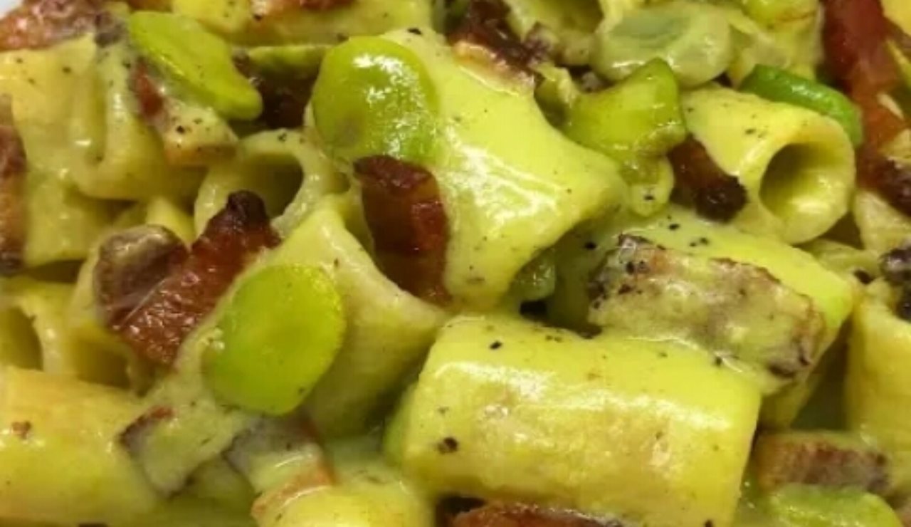 pasta corta con fave