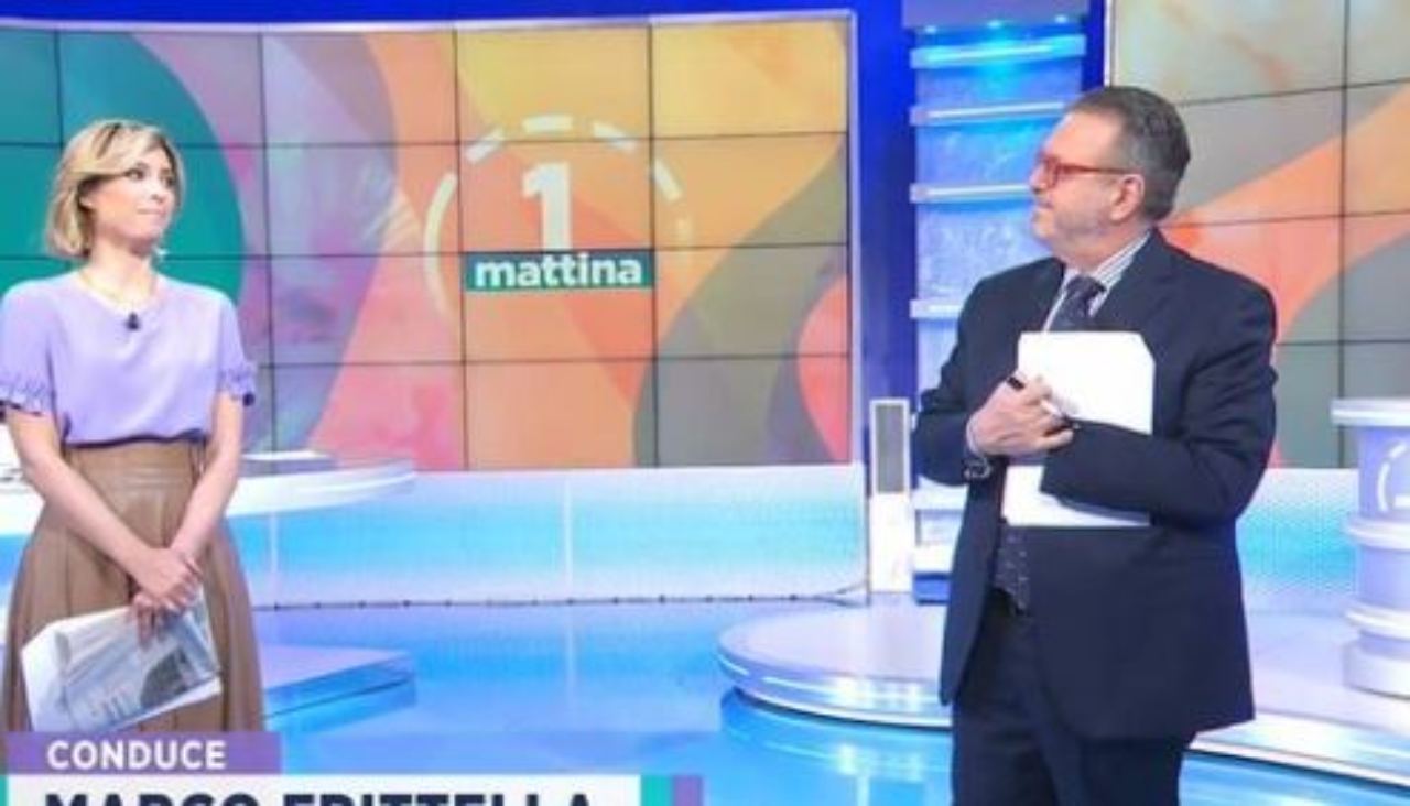 Monica Giandotti e Marco Frittella conduttori Unomattina