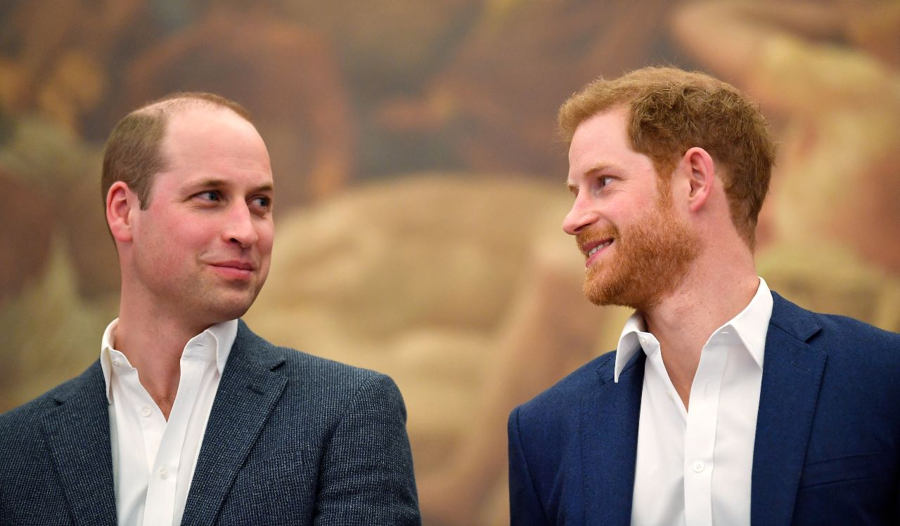 I principi William e Harry sereni