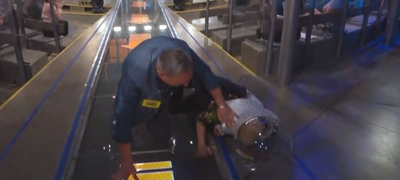 Avanti un Altro, incidente in studio