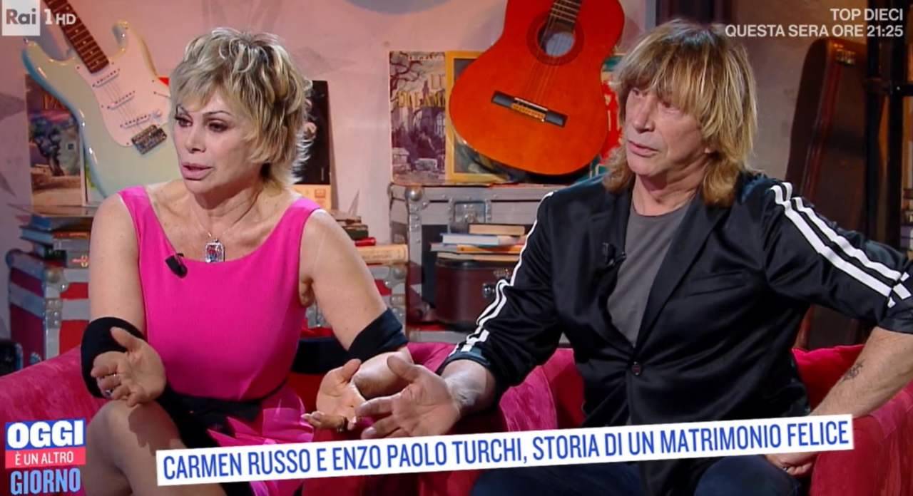 Carmen Russo ed Enzo Paolo Turchi