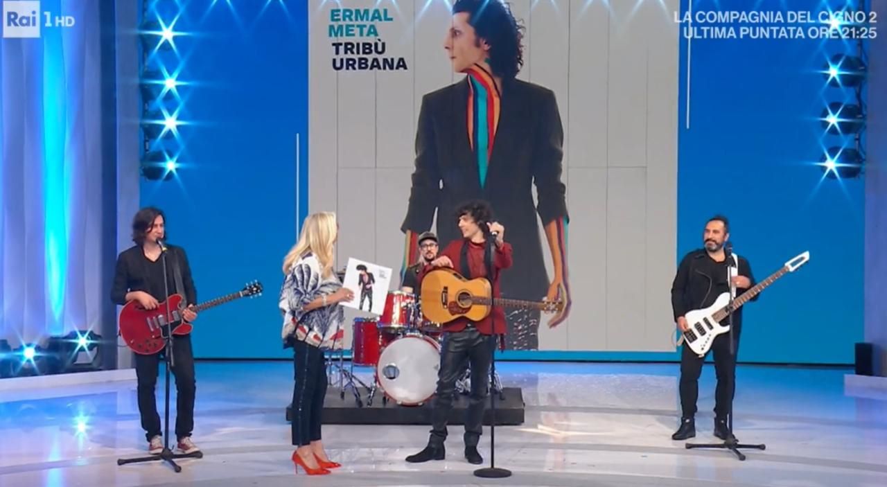 Mara Venier con Ermal Meta a Domenica In