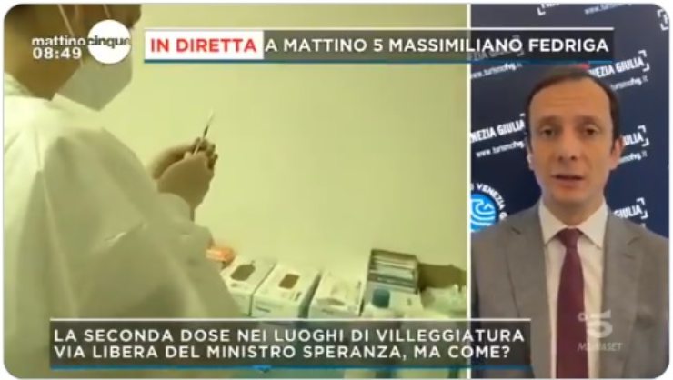 Fedriga Mattino 5