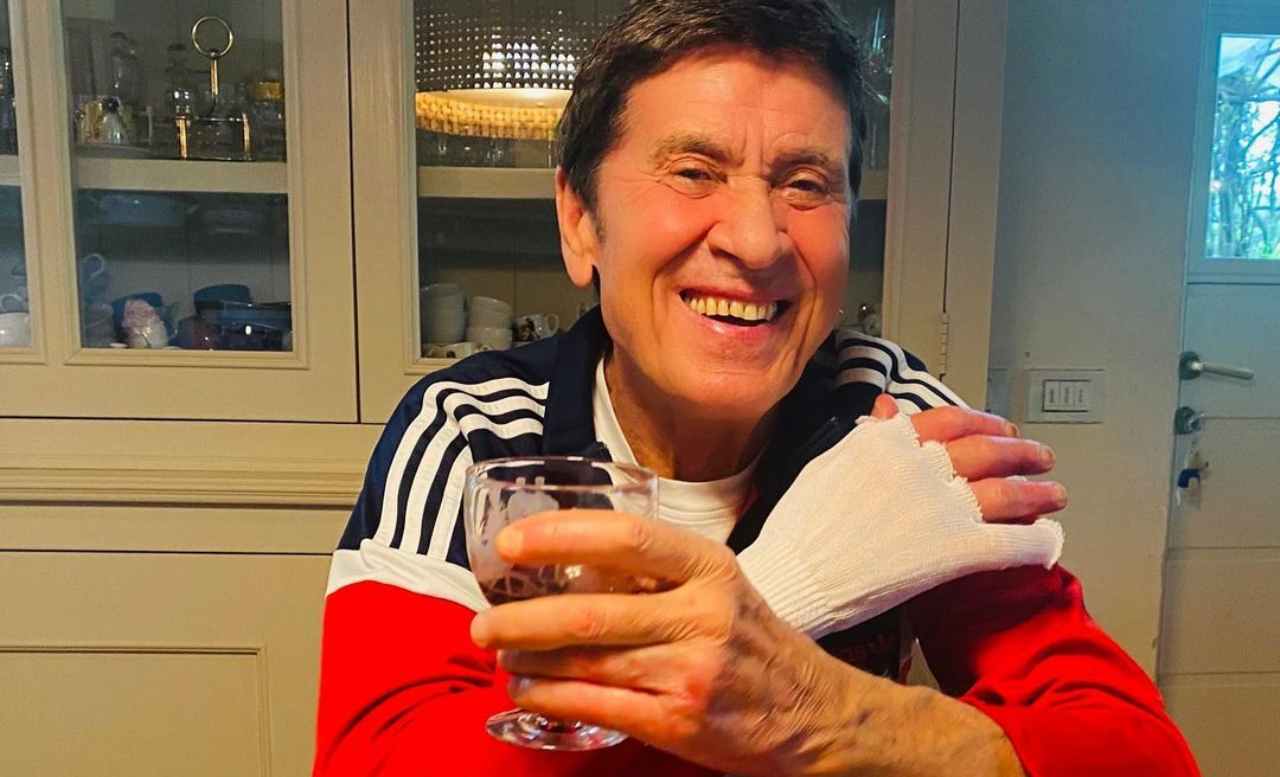 Gianni Morandi in casa