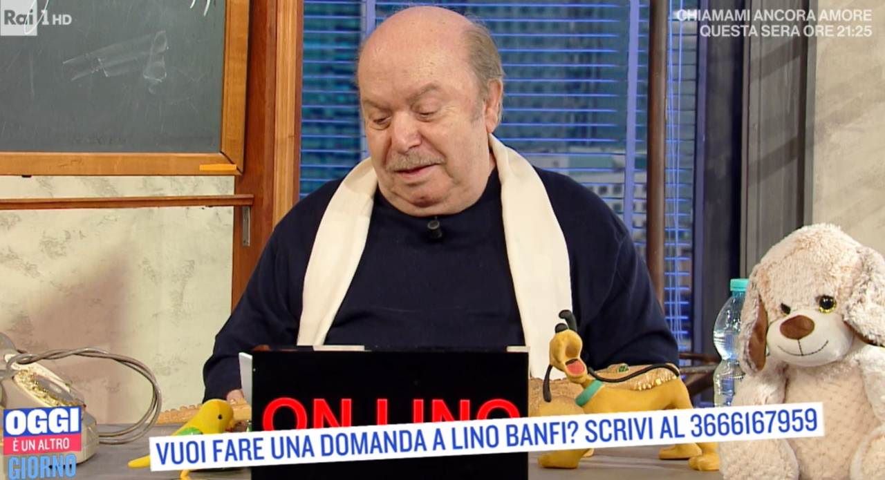 Lino Banfi in lacrime