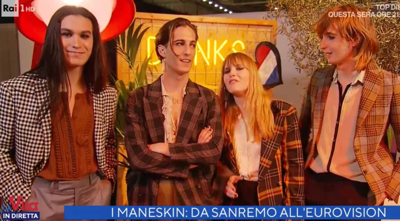 Maneskin ospiti a La vita in diretta