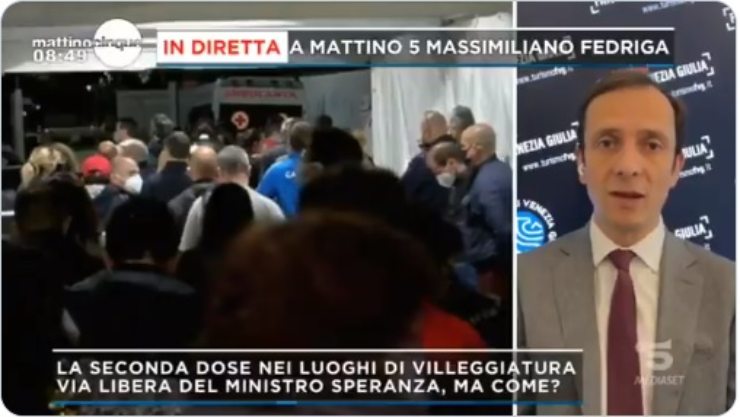 Mattino Cinque Fedriga
