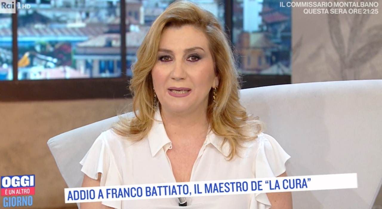 Serena Bortone in lacrime