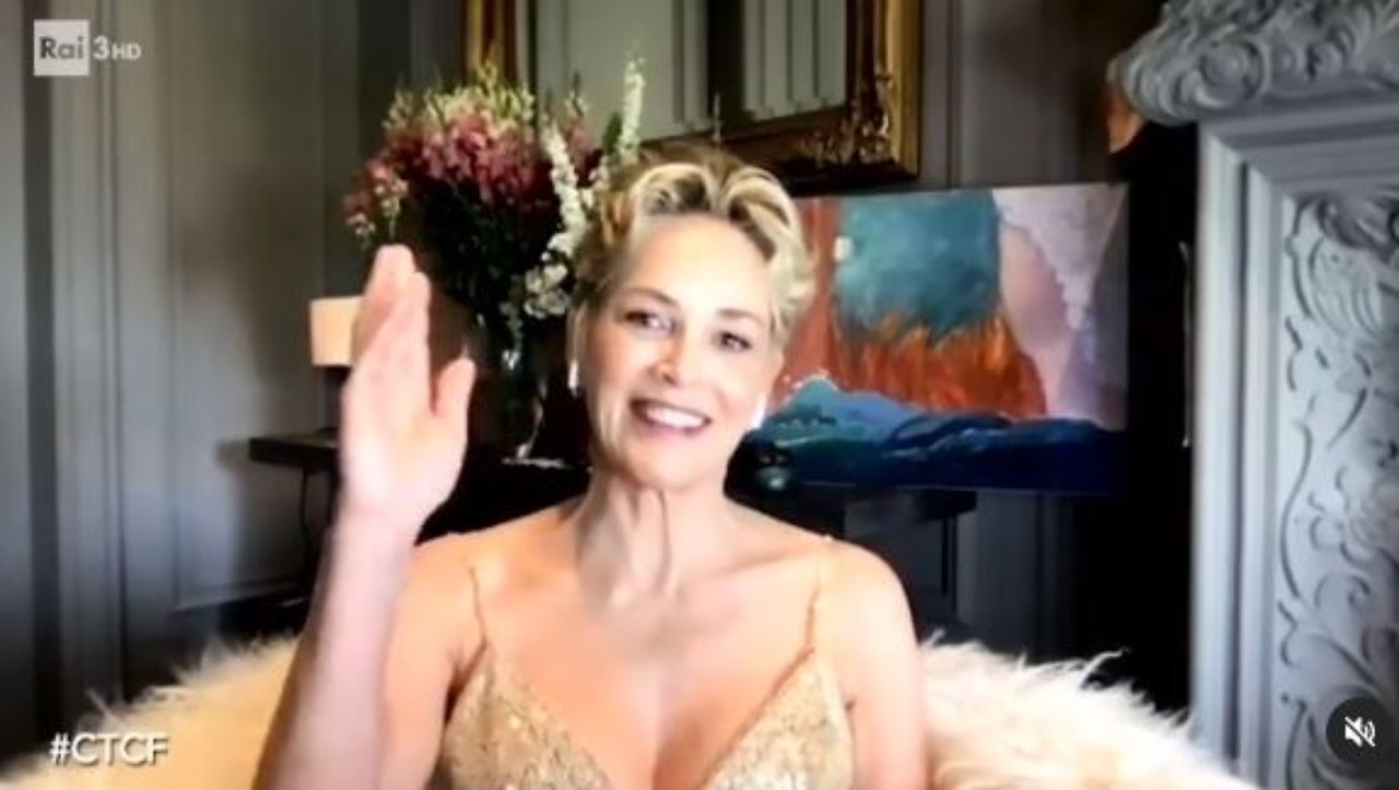 Sharon Stone a Che Tempo che Fa