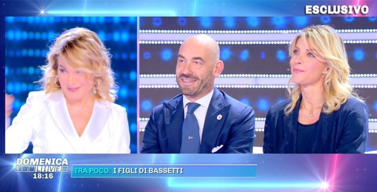 Domenica Live ospiti Matteo Bassetti e sua moglie