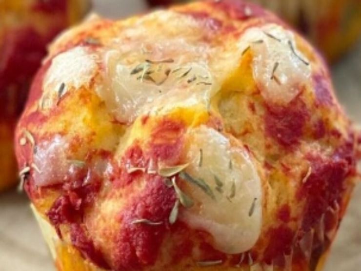 muffin pizza pomodoro mozzarella