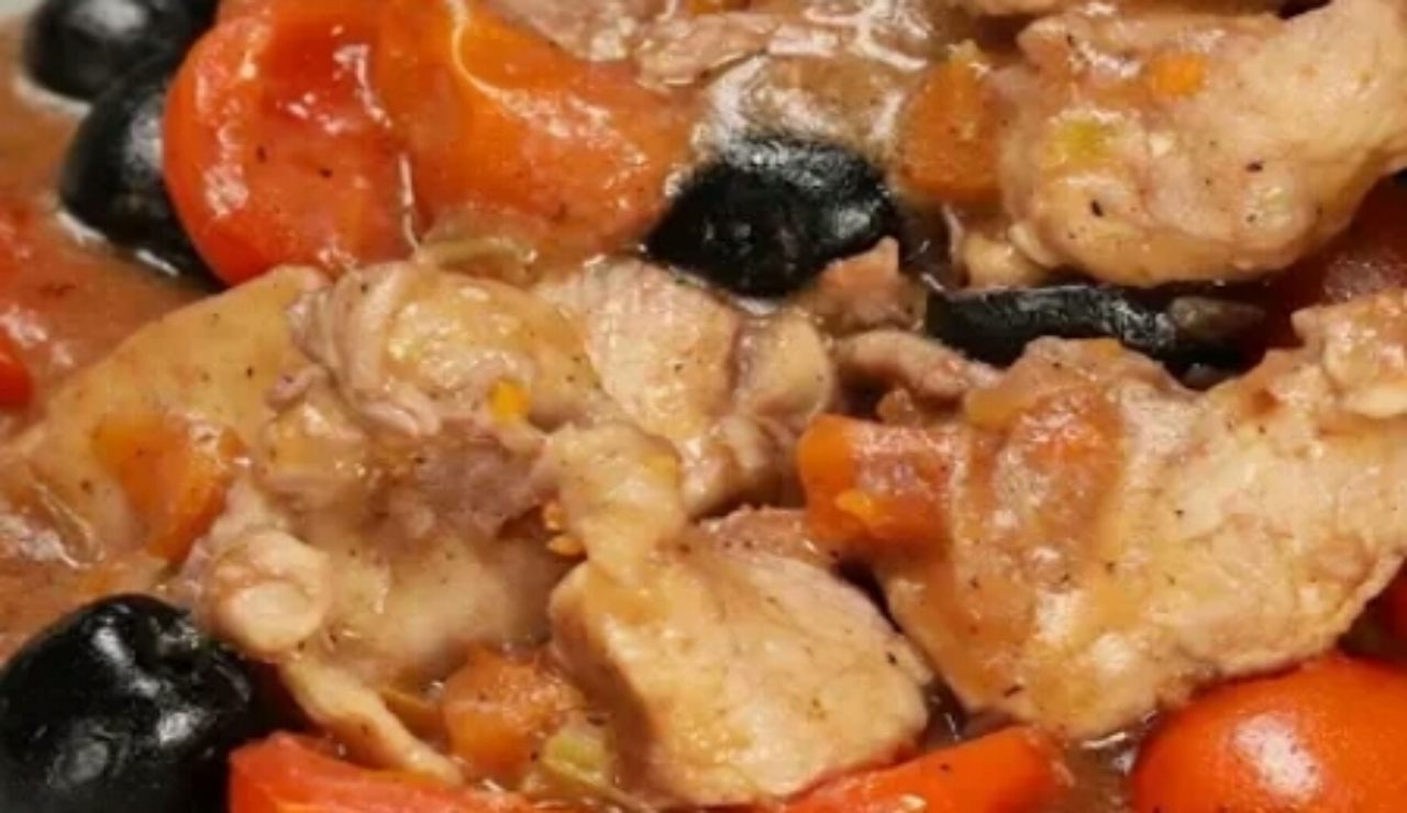 pollo pomodoro e olive