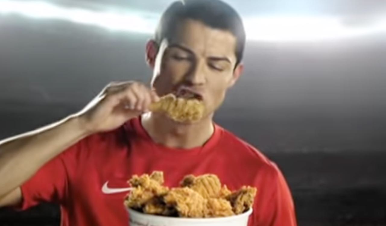Cristiano Ronaldo nello spot KFC