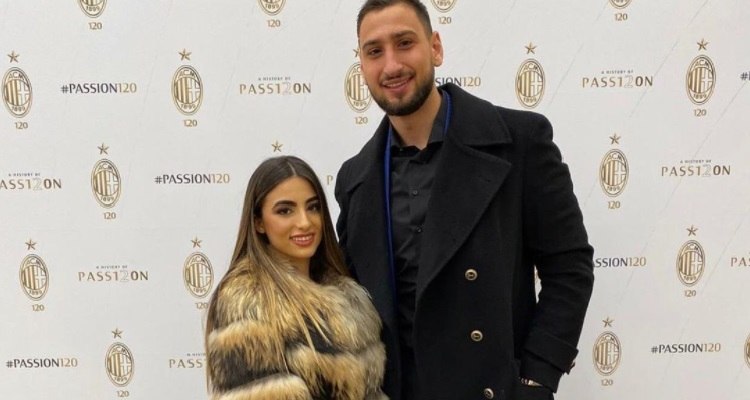 Gigio Donnarumma e Alessia Elefante in posa