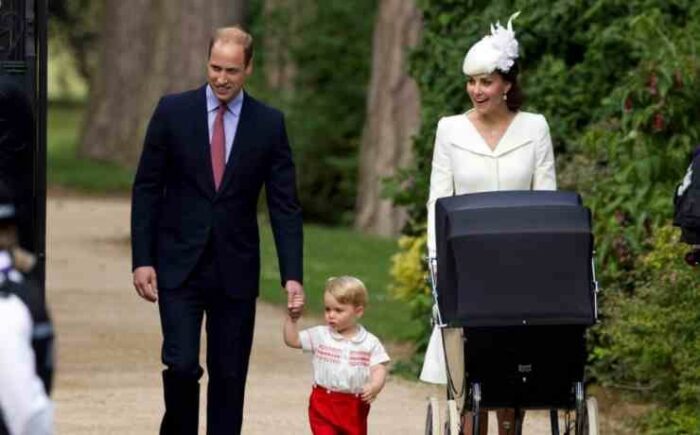 William e Kate con George