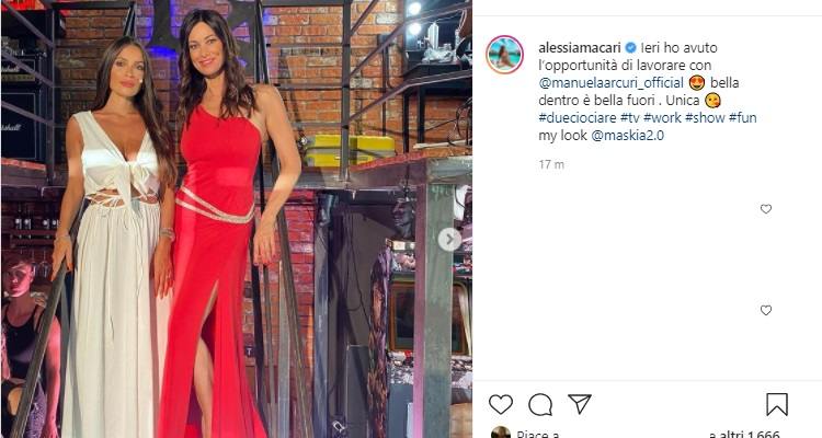 Alessia Macari e Manuela Arcuri in posa