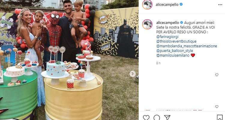 Alice Campello compleanno figli