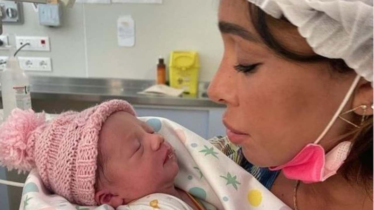 Belen Rodriguez dopo il parto