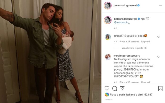 Belen Rodriguez post Instagram