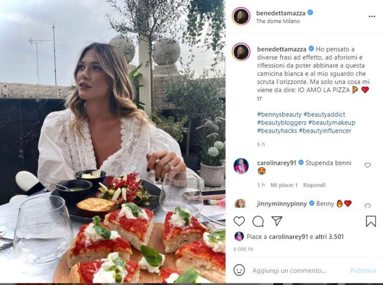 Benedetta Mazza Camicetta Bianca Pizza