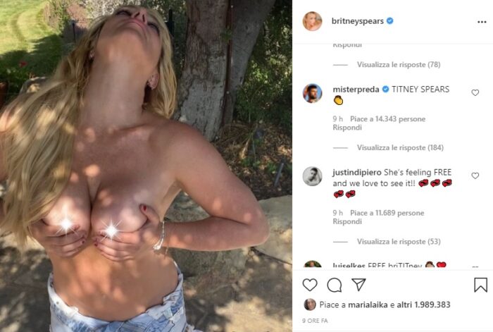 Britney Spears post Instagram