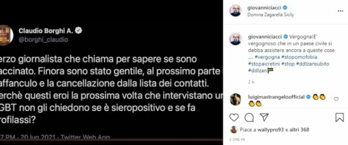 post Instagram Giovanni Ciacci