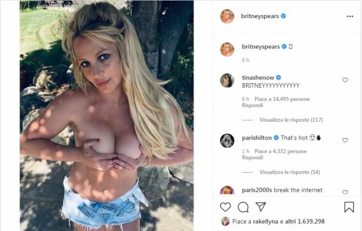 Foto postata da Britney