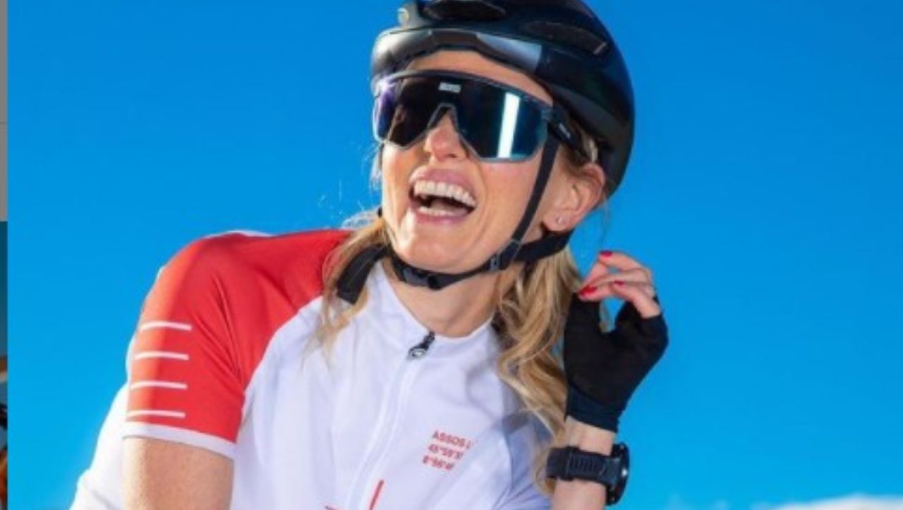 Justine Mattera in montagna