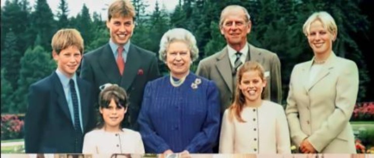 La Famiglia Reale da giovane