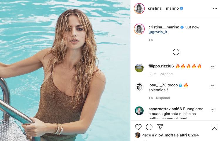 Post Instagram Cristina Marino 