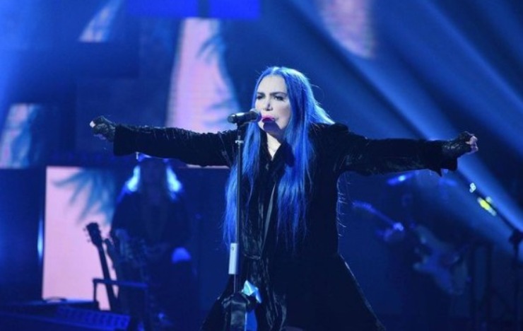 Loredana durante un concerto